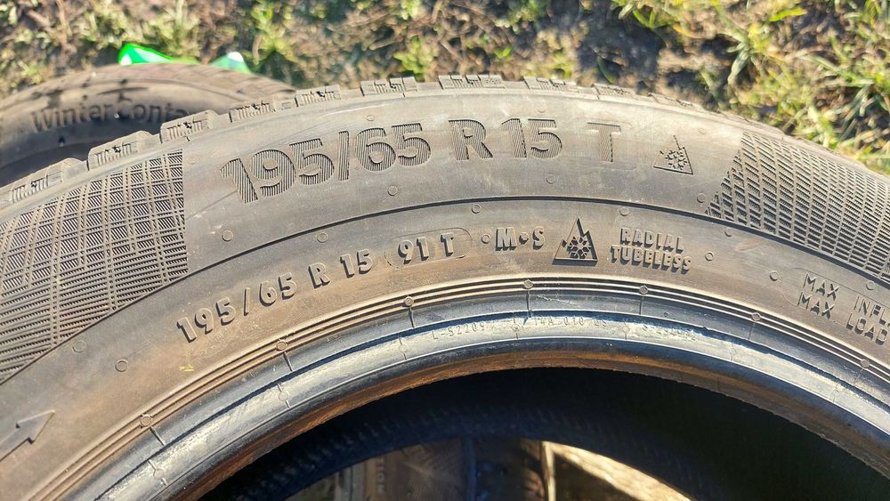Opony zimowe 2x 195/65r15 91T Continental WinterContact TS860 + MONTAŻ