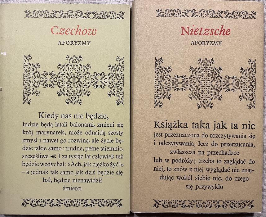 Zbiór książeczek z aforyzmami - Napoleon, Czechow, Canetti, Nietzsche
