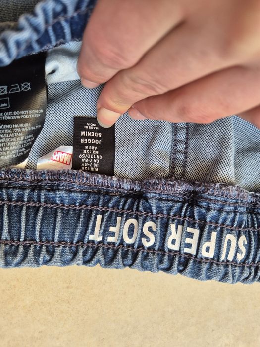 Jeansy chłopięce h&m spiderman