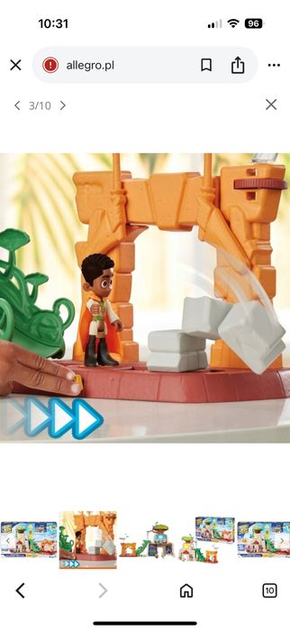 STAR WARS Interaktywna Świątynia Jedi na Tenoo + 2 figurki F7879