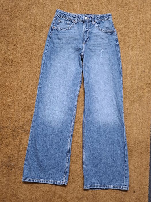 Джинсы бегги  на девочку H&M на 12-13 лет