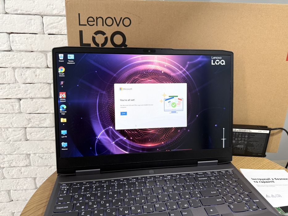 Lenovo LOQ/RTX/i5-12th/DDR5-16GB/Пишіть перед замовленням!! (Б/У)