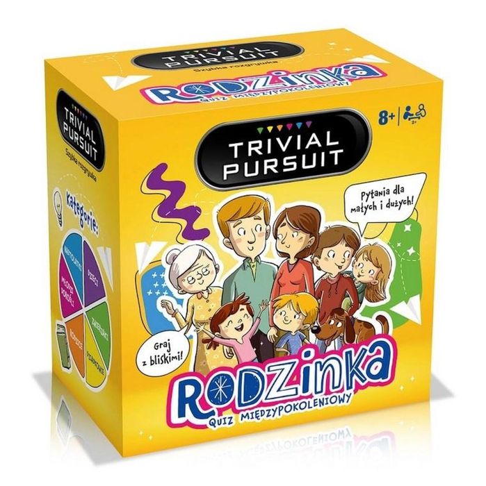 Trivial Pursuit Rodzinka Winning Moves pudełko,141x144 mm