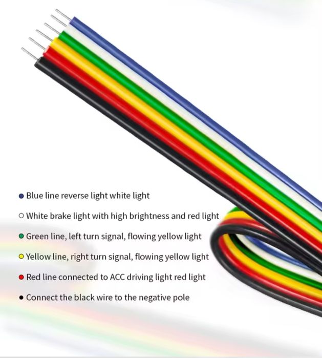 Fita led traseira 1,80m carro carrinha autocaravanas