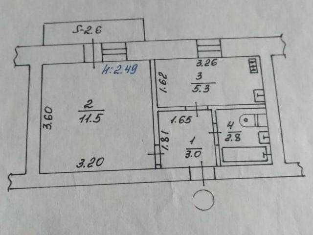 Оренда 1-кімнатної квартири вул. Вільного Козацтва (Генерала Чибісова)