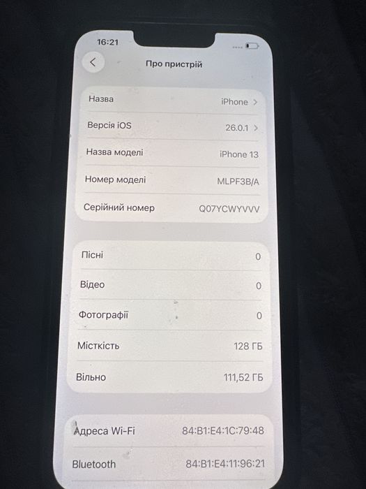 IPhone 13 идеал на 128 гб