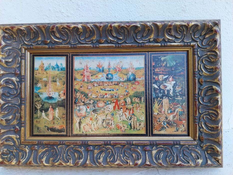 Quadro pintura "O Jardim das Delícias Terrenas"