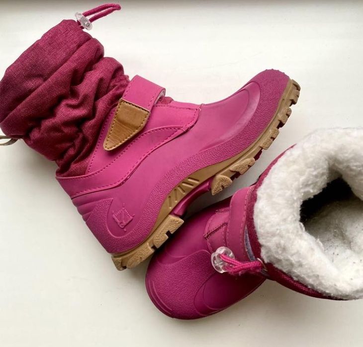 Чоботи зимові водонепроникні 32 розмір | устілка 20 см | гумовий низ