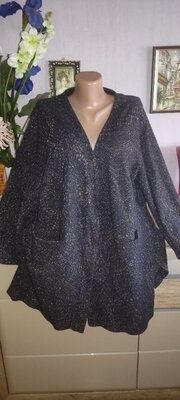 Шикарный пиджак. С золотым люрексом. Очень большой размер