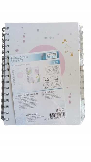 Zeszyt Notes A5 Kołozeszyt Wielokolorowy 100 kartek Brulion