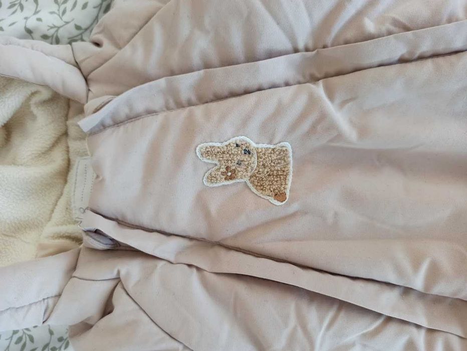 Macacão urso, abertura dupla total, para bebé 0-3 meses