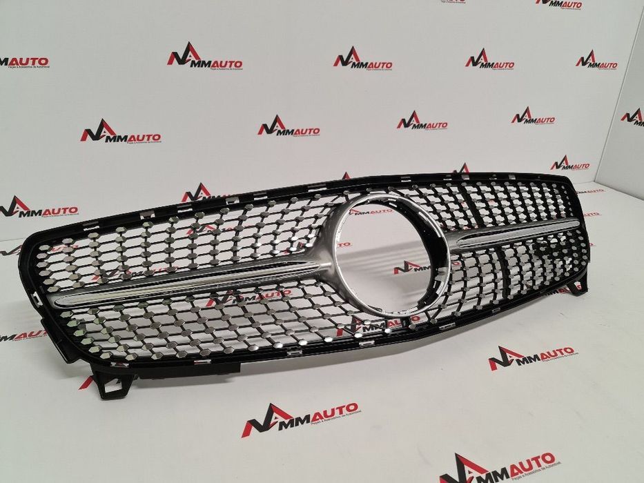 Grelha Frontal Mercedes A W176 Facelift Diamond Silver