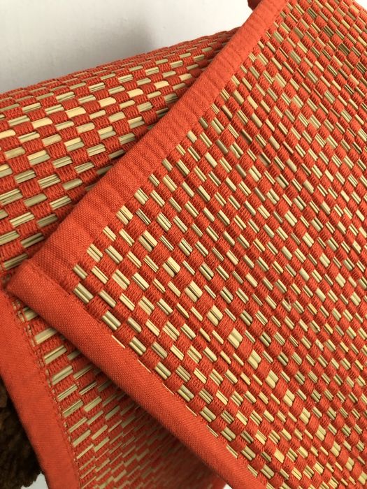 Plecione podkladki na stół pomarańczowe 2 szt set komplet NOWE