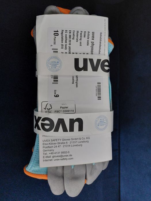 Rękawice ochronne Uvex phynomic C3, 10 par
