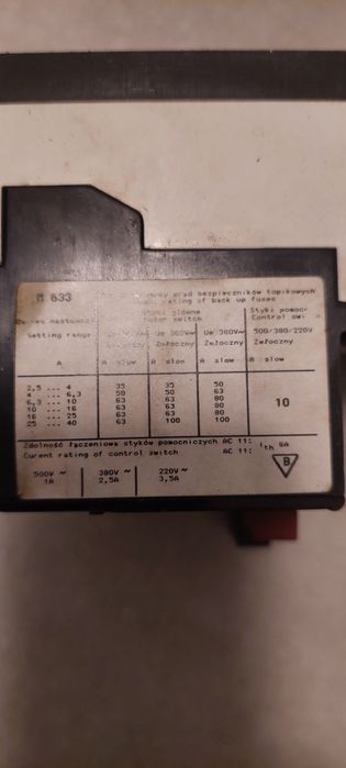 Wyłącznik silnikowy ABB M633 GJ 25-40A