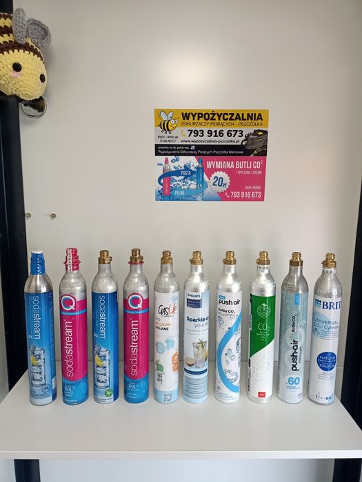 Wymiana CO2 Sodastream i inne marki