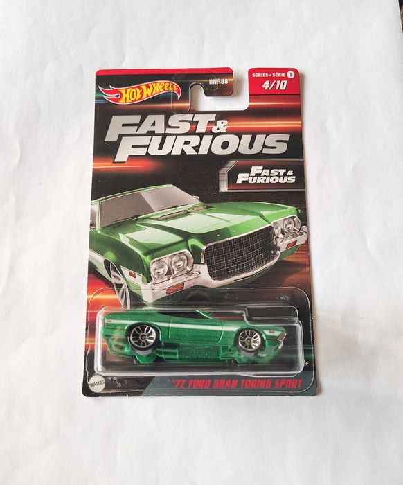 Hot Wheels '72 Ford Gran Torino Sport (Fast & Furious) Uszkodzona karta