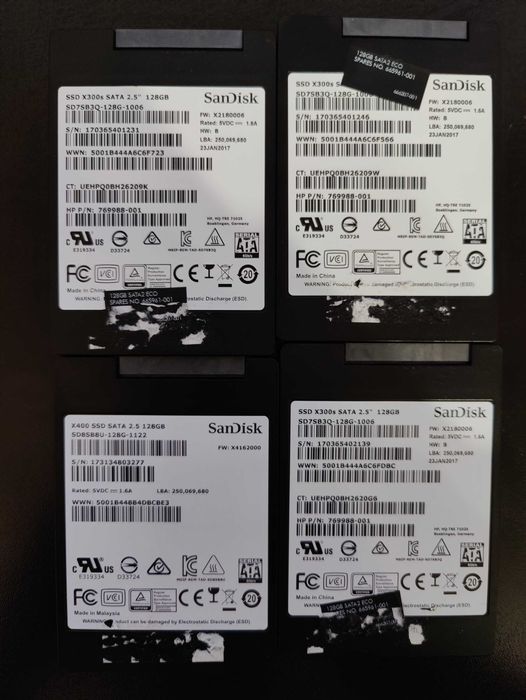 ‼️Качественые SSD накопители разных брендов - 128gb/512gb/