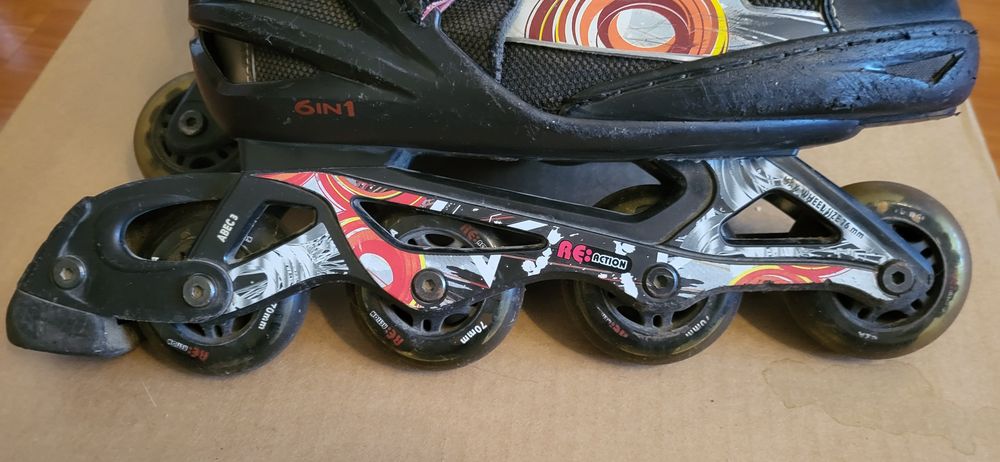 Ролики Reaction Galaxy + Защита ,р 36-41