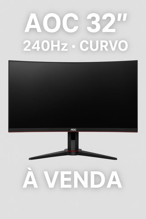 Monitor Gaming AOC 32’’ Curvo — 240Hz / 0.5ms