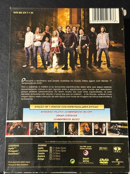 DVD da Série Heroes - 1.ª Temporada [7 DVD's]