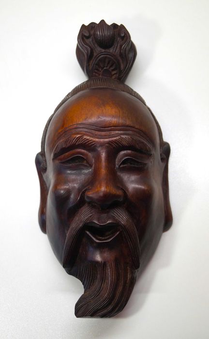 Rzeźba maska mędrca CHIŃSKA, UNIKAT