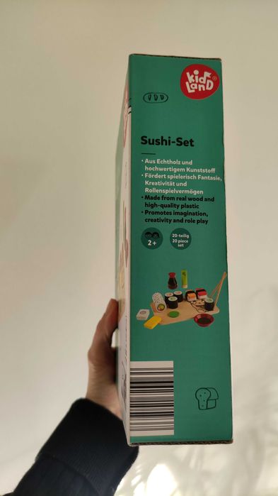 Drewniane sushi, zabawki drewniane, kuchnia drewniana,montessori