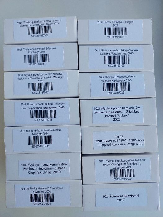 Pudełko na monety kolekcjonerskie NBP - 1 sztuka