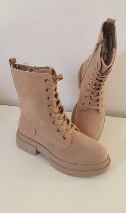 Botki bezowe 41 Buty damskie