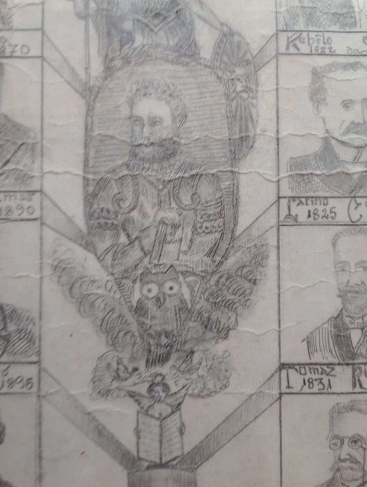 Quadro "Homenagem aos escritores da nossa terra"