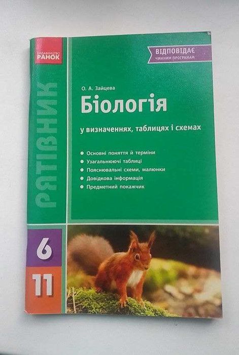 Спасатель по биологии 6–11 классы