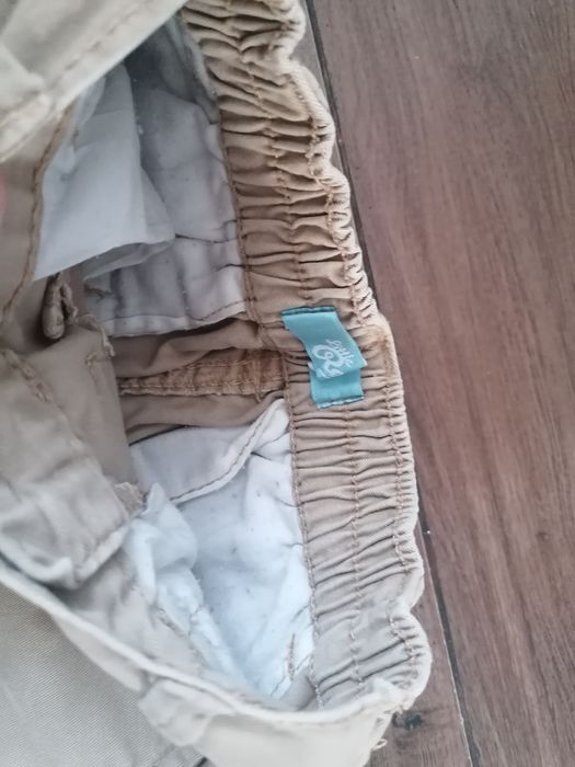 Szorty spodenki krótkie na lato beżowe jeans 86 Rebel