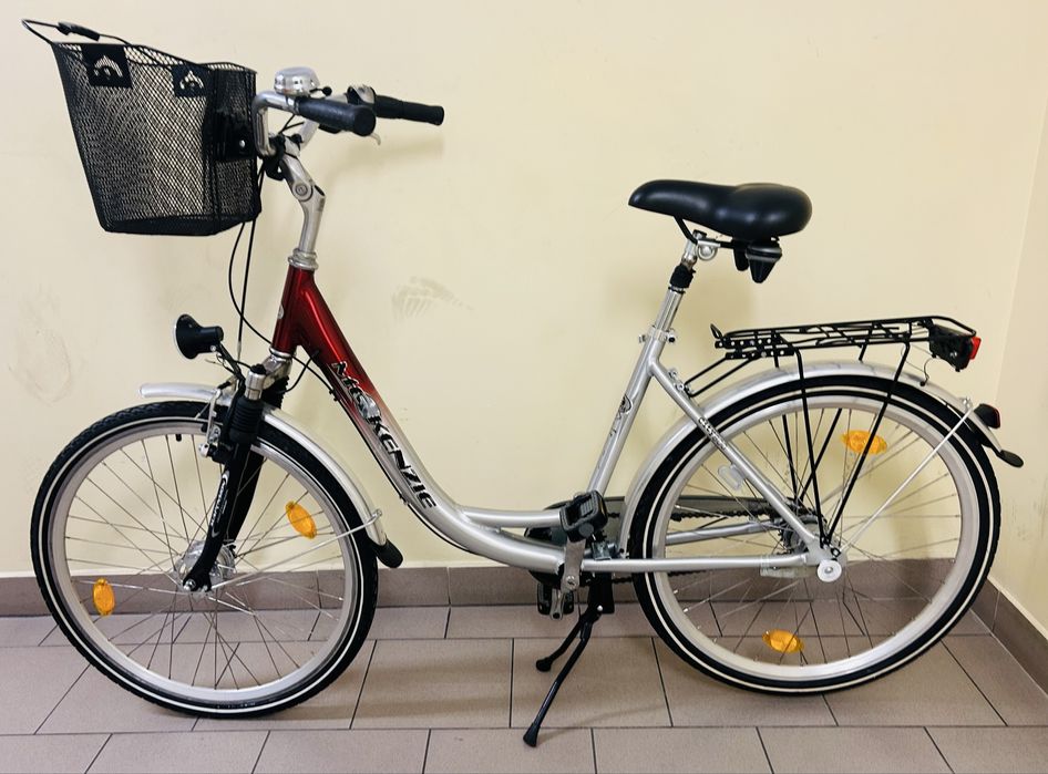 Ładny Rower Miejski Damski Damka 7 biegów + Koszyczek