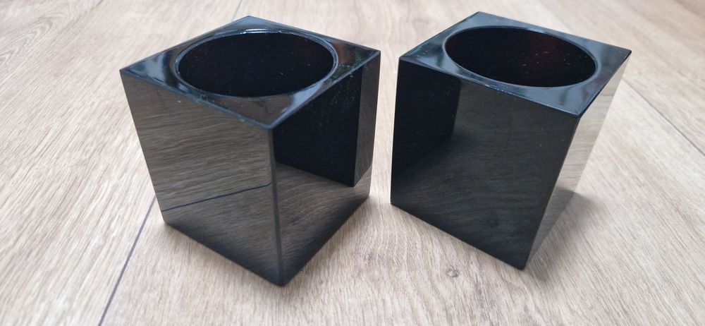 Fabbian klosze czarne Cubetto 2szt