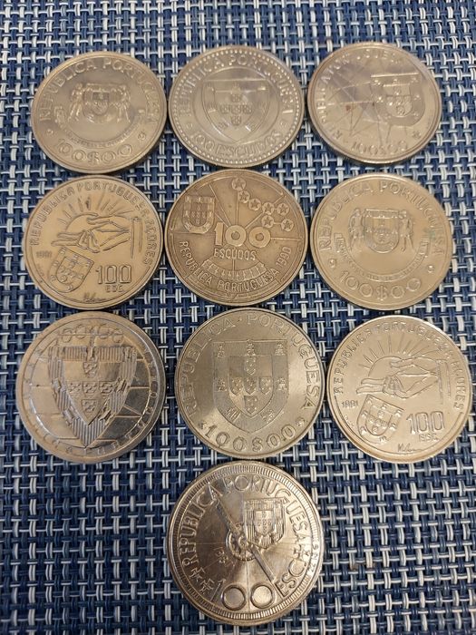 Moedas 100 escudos colecção