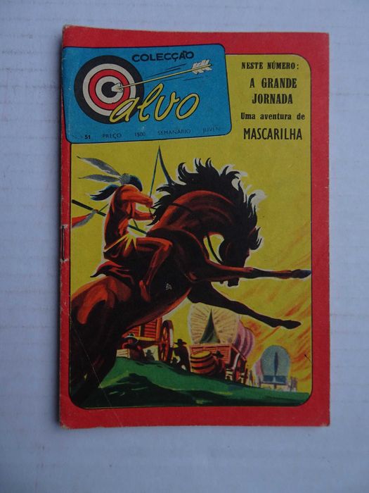 Livro revista Alvo nº 51 com cromos Coluna, Alec Guiness Guimarães