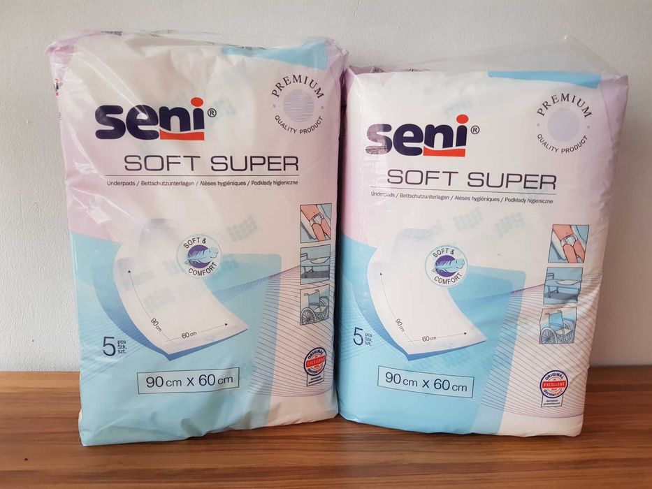Podkłady higieniczne Seni Soft Super  90 x 60 cm     2 x 5 szt