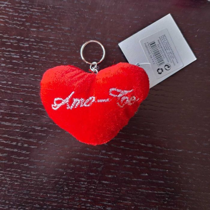 Porta-chaves Coração AMO-TE (5 unidades) NOVOS