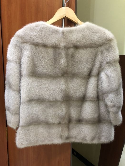 Норковый полушубок (жемчужная норка)