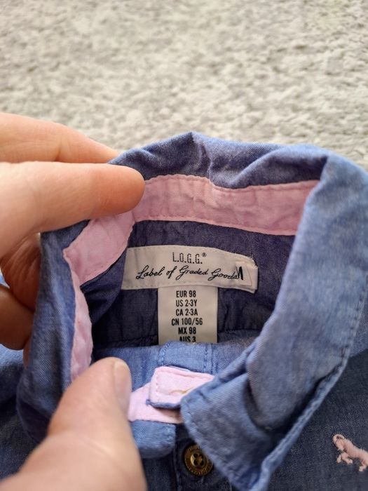 Koszula + legginsy r. 98/104 H&M