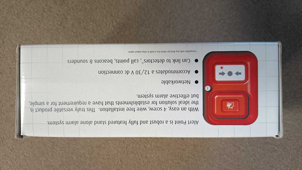 Sygnalizator pożaru: STI AP-1-R-A (NR) Alert Point, czerwony