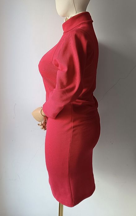 Weekenderd sukienka golf biust 48x2 L czerwona 50% cotton