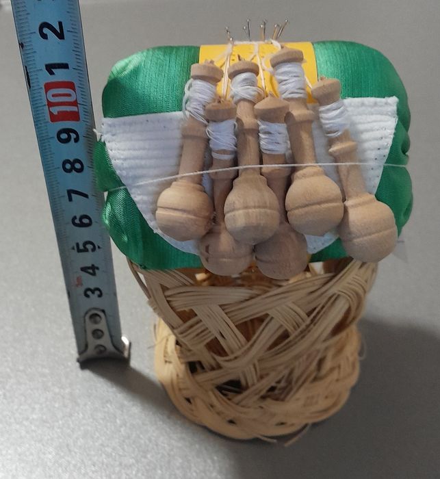 Almofada miniatura da renda de Bilros sem cavalete