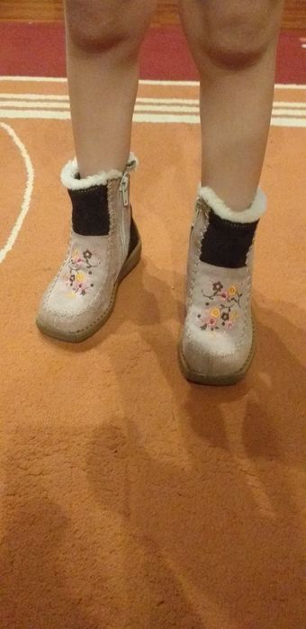 Замшевые сапожки