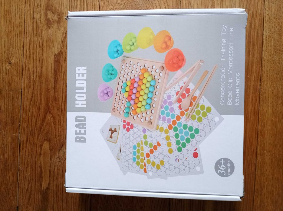 Drewniana mozaika, układanka dla dzieci