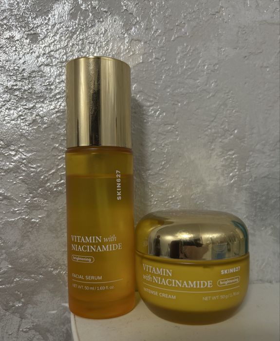 Крем та сироватка з ніацинамідом та комплексом вітамінів Skin 627