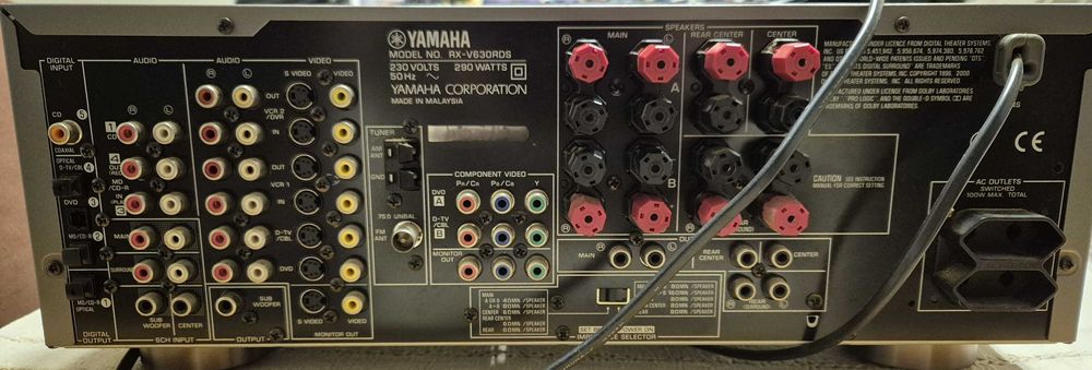 Amplificador Receiver YAMAHA RX630RDS com Rádio integrado