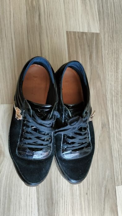 Skórzane sneakersy damskie