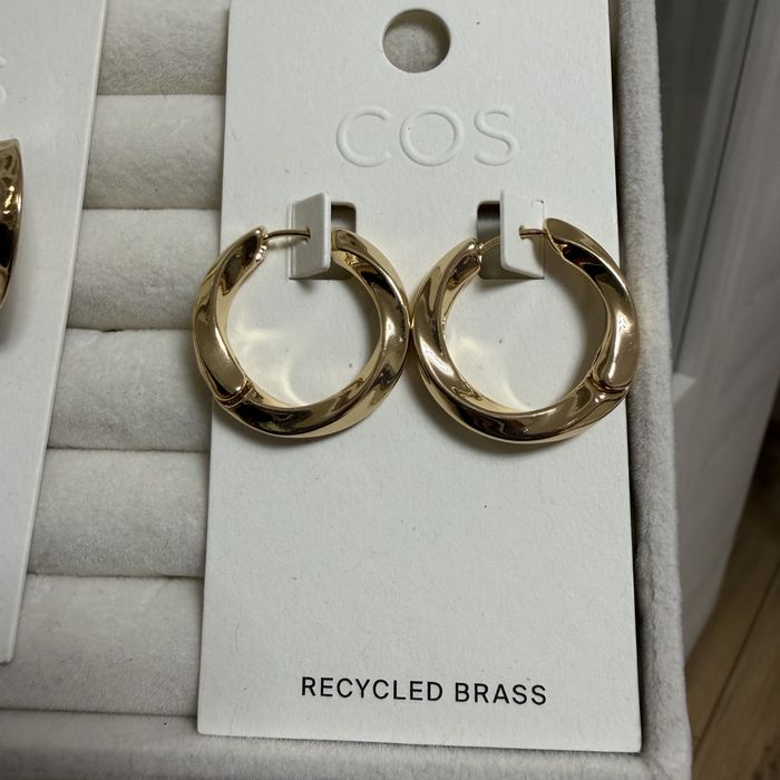 Сережки кільця Cos золотисті