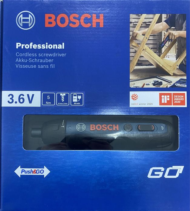 Викрутка акумуляторна Bosch Go нова